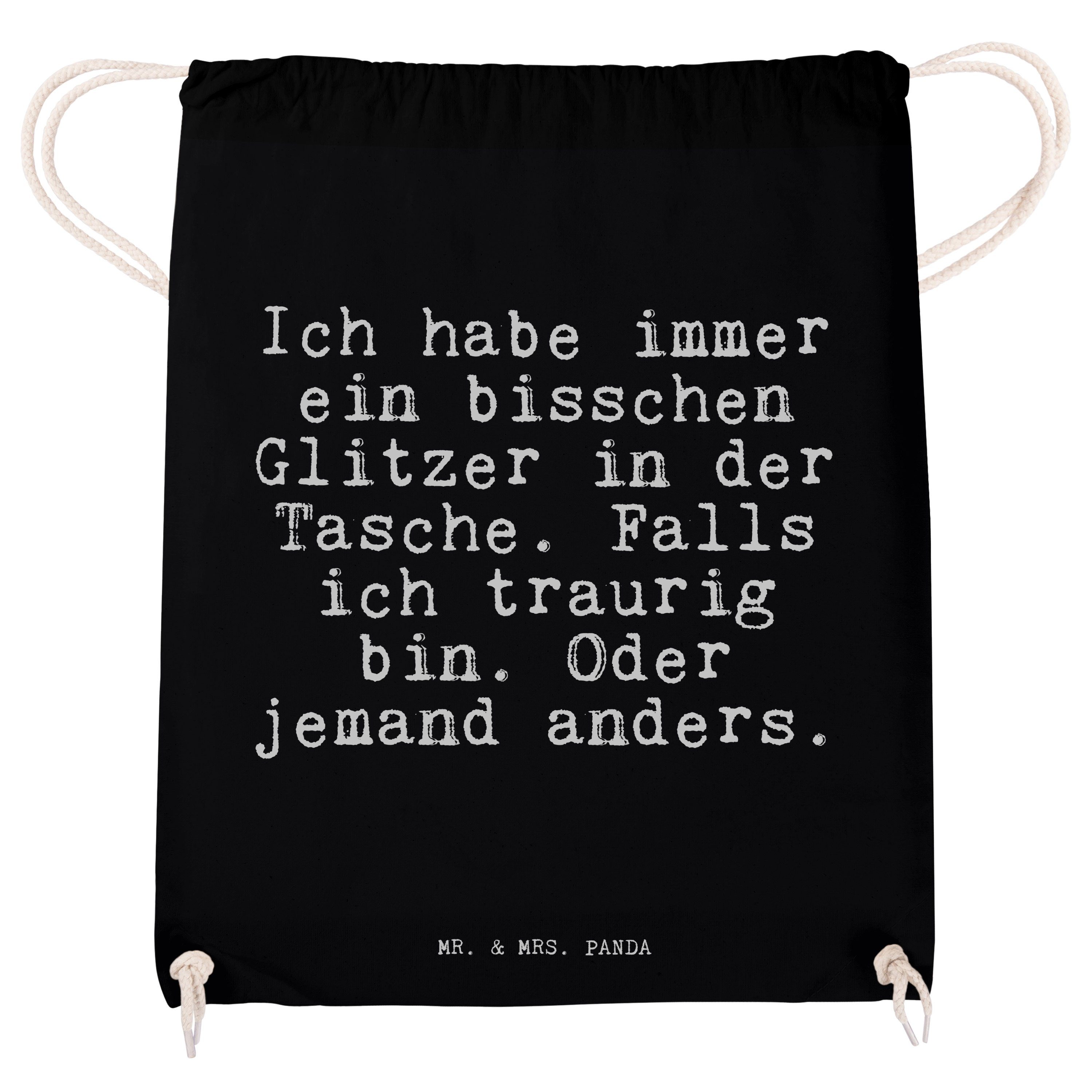 - Geschenk immer & Spruch - habe Panda Freundin, Sporttasche Schwarz Geschenk, Mr. Ich ein... Mrs. (1-tlg)