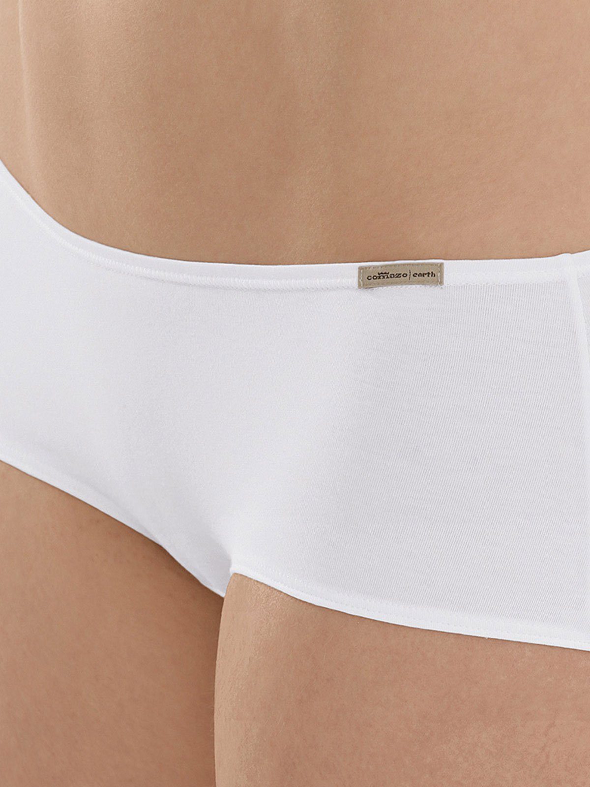 Panty 4er Damen COMAZO Zwickel 4-St) Baumwoll weiss (Spar-Set, Panty Pack