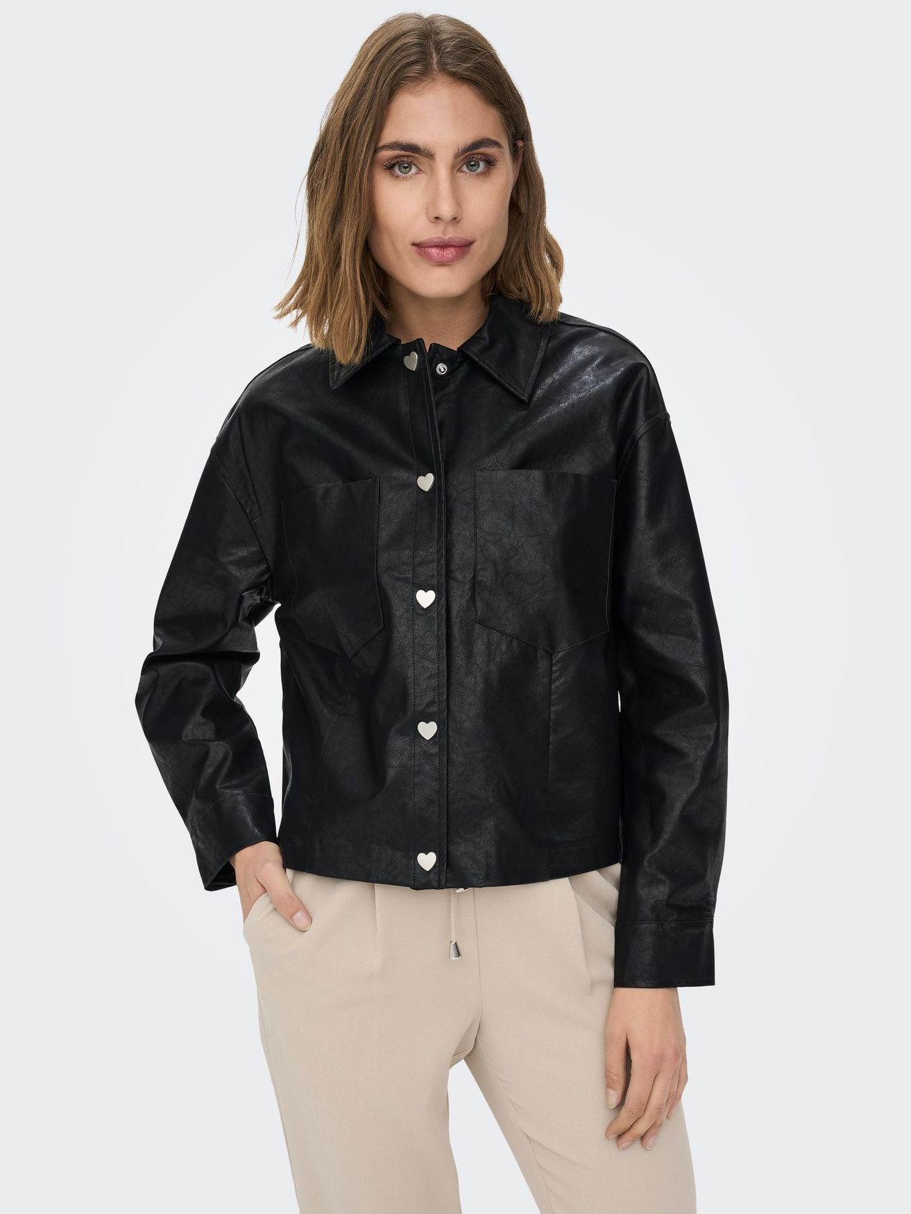 ONLY Lederjacke ONLCAMILA FAUX LEATHER JACKET günstig online kaufen