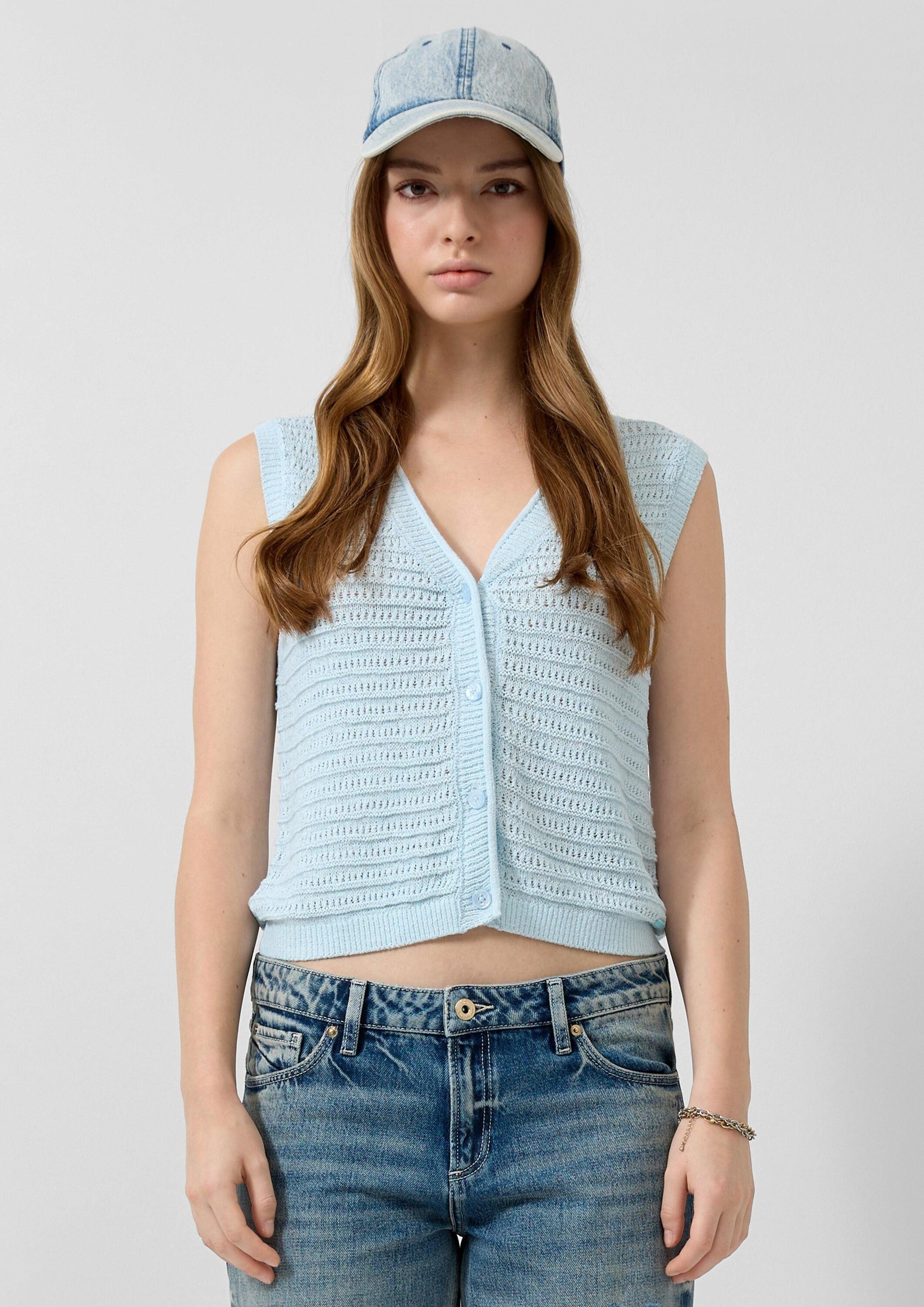 QS Funktionsweste Strickjacke Strickweste günstig online kaufen