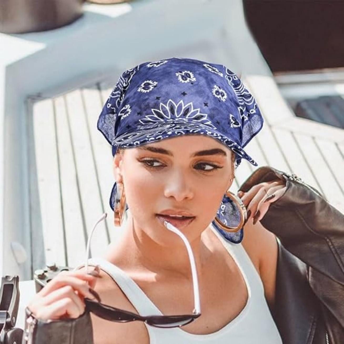 Zaewry Baseball Cap Damen Kopftuch Schal Cap Mützen Sonne-Hut