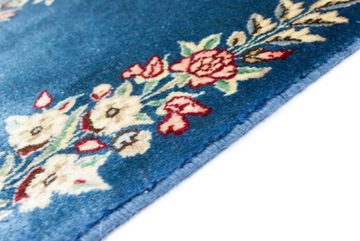 Wollteppich Rafsanjan Teppich handgeknüpft blau, morgenland, rechteckig, Höhe: 7 mm