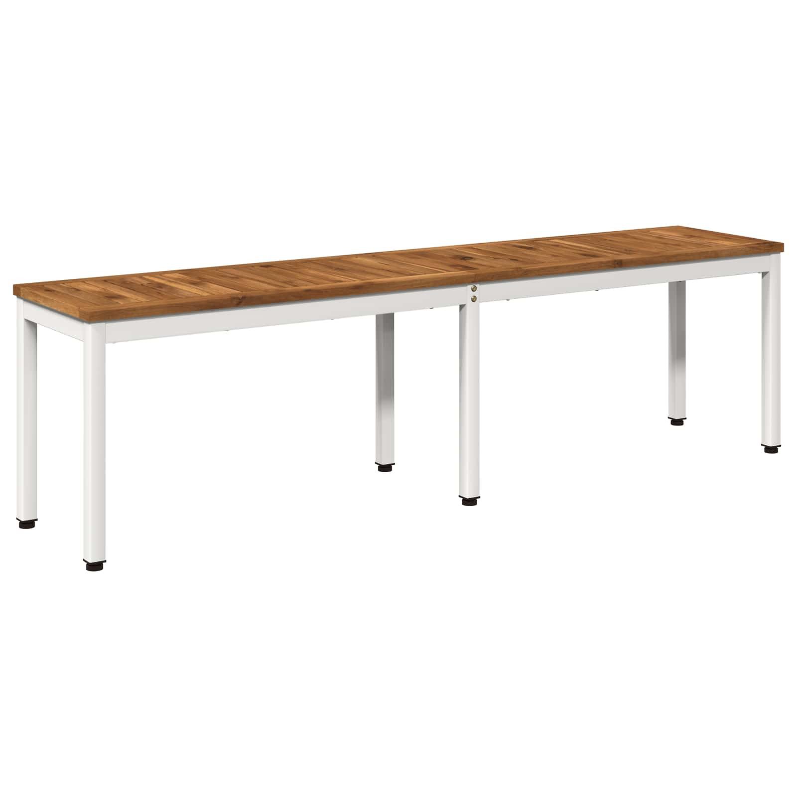 vidaXL Gartenbank Gartenbank 161 x 35 x 45 cm Massivholz Rechtwinklig (1-St)