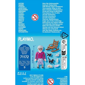 Playmobil® Actionfigur PLAYMOBIL® 71172 - Special Plus - Oma mit Katzen