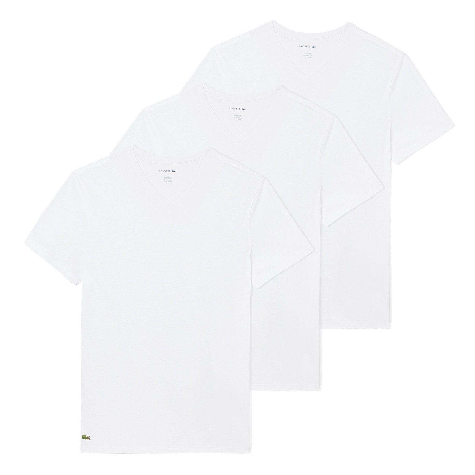 Lacoste Unterziehshirt 3er Pack T-Shirts V-Neck Tee (3-St., 3er Pack) mit M günstig online kaufen