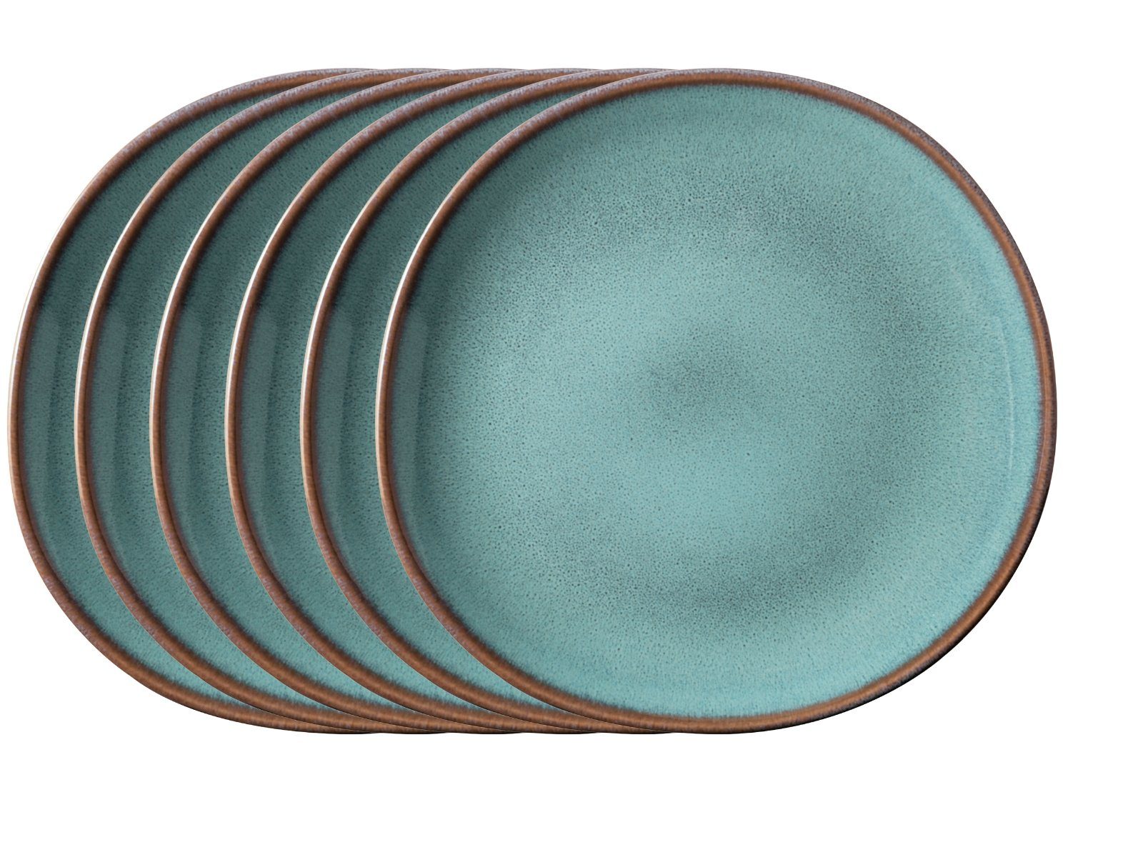 like. by Villeroy & Boch Frühstücks-Set Lave glace Frühstücksteller 23,5 cm Set6