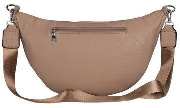 EAAKIE Umhängetasche XL Bauchtasche Umhängetasche Crossbody-Bag Hüfttasche Kunstleder Italy, als Schultertasche, CrossOver, Umhängetasche tragbar