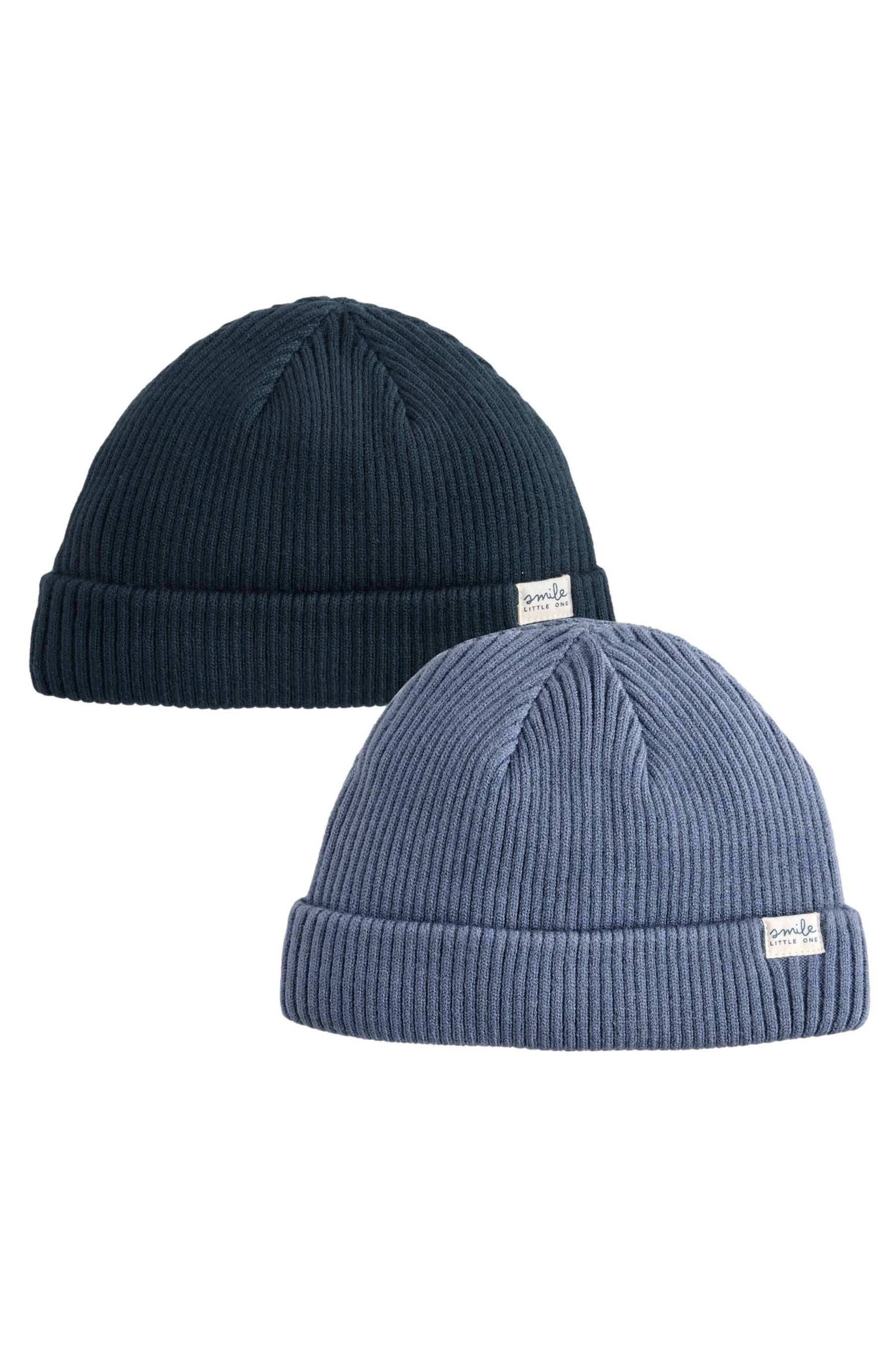 Beanie 2er-Pack Baby-Strickmützen