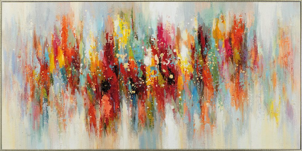ArtUniverse Gemälde Irisierende Spiegelung 70x140 cm, Abstrakt