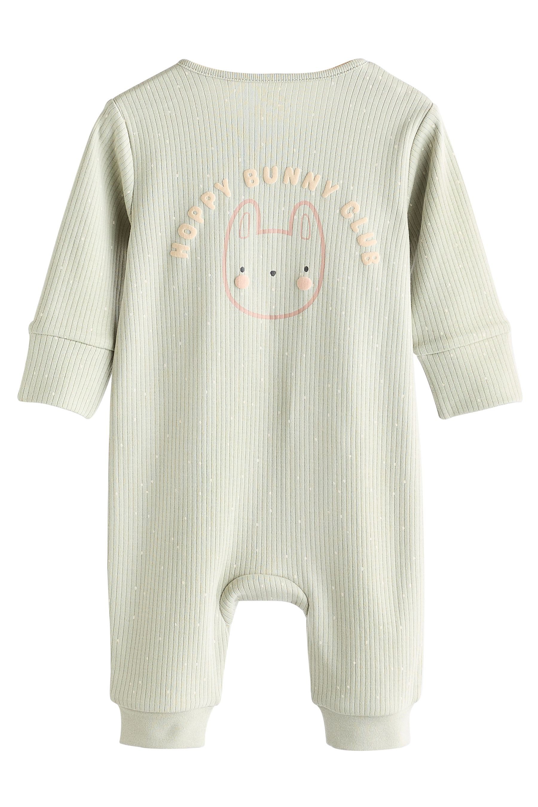 Next Schlafoverall Fußlose Baby-Schlafanzüge mit RV, 3er-Pack (3-tlg)