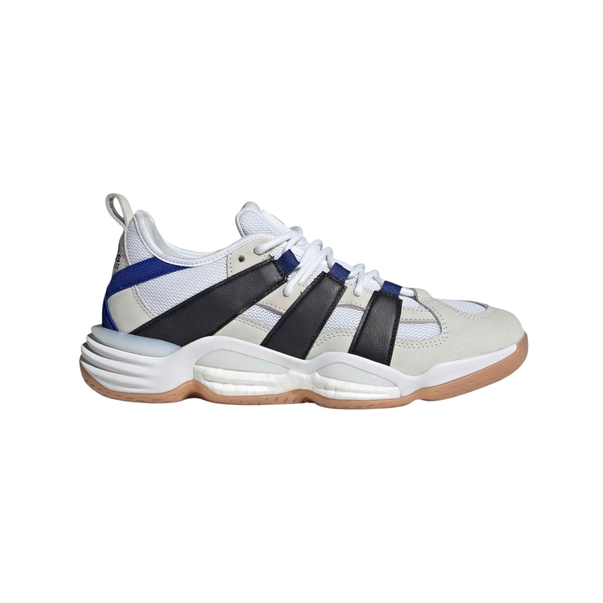 adidas Performance Hallen-Indoorschuhe Stabil 16 2026 weiss/schwarz/blau Herren Badmintonschuh
