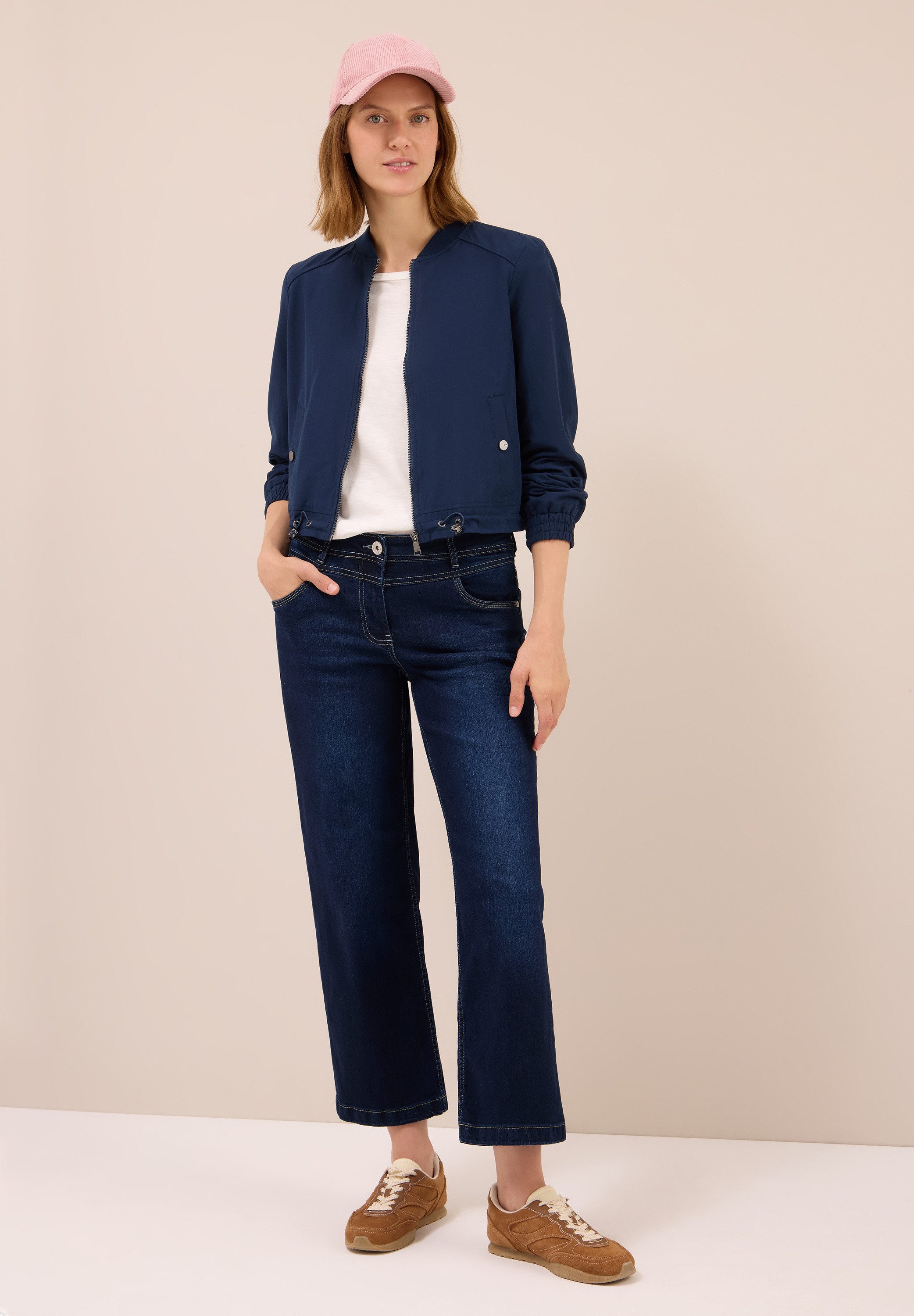 CECIL Loose-fit-Jeans aus Baumwolle mit Stretchanteil