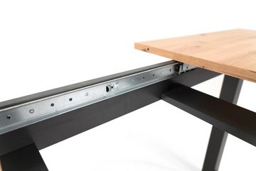 Newroom Esstisch, ausziehbar 160-200 cm inkl. Tischplatte Anthrazit Sonoma Eiche Modern