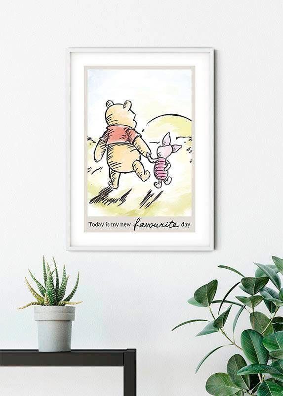 Komar Bild Winnie the Pooh Today, Disney (1 St), Wandbild zur Dekoration im Kinderzimmer - ohne Rahmen