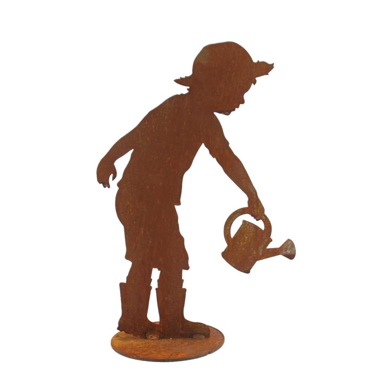 440s Gartenfigur 440s Rost Figur Gärtner Till mit Gießkanne, (Stück)