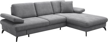 sit&more Ecksofa Morris Jubi L-Form, mit Bett- bzw. Schlaffunktion, Armteilverstellung und 1 Zierkissen