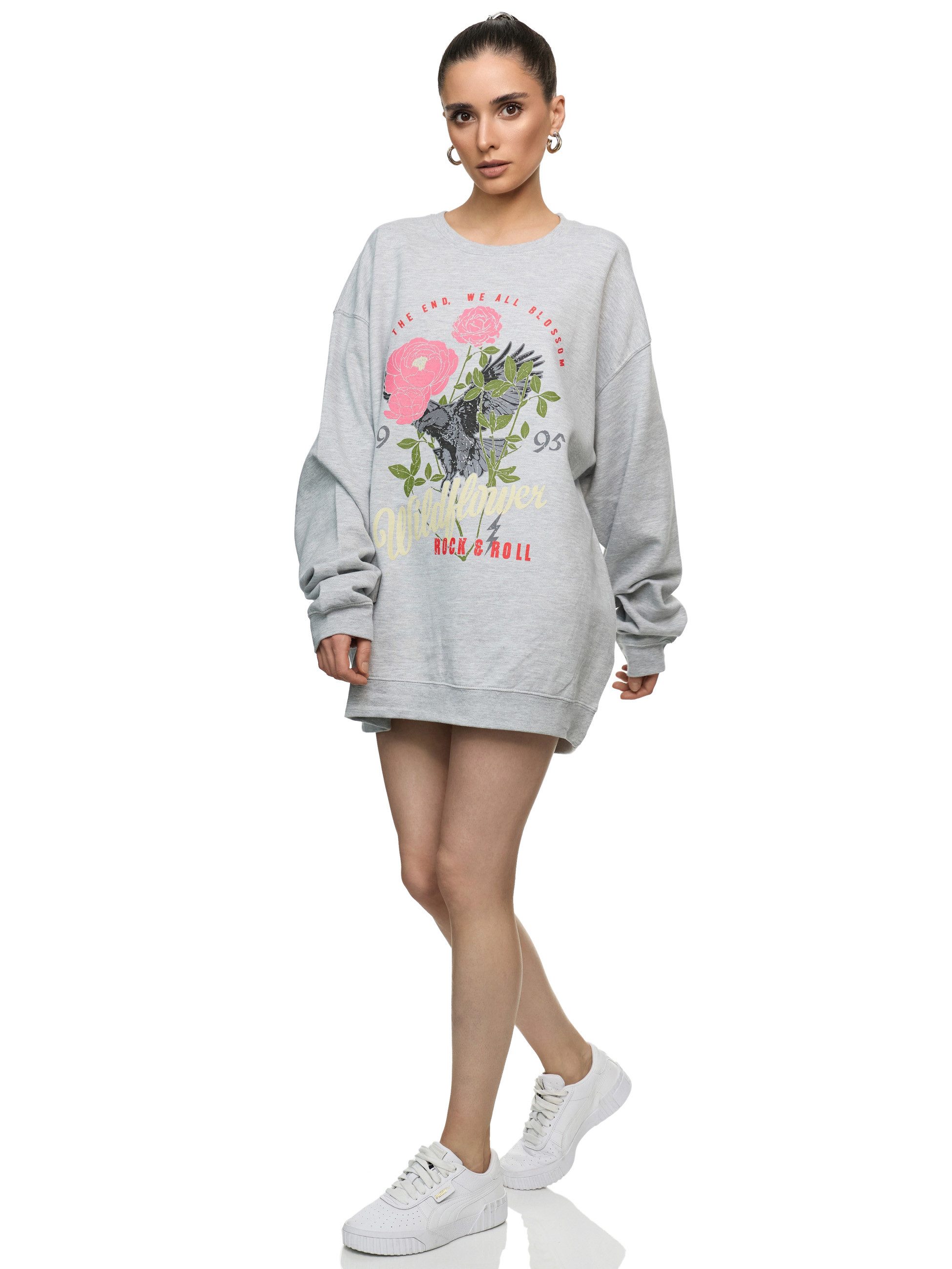 Worldclassca Sweatshirt Worldclassca Oversized Sweatshirt WILDFLOWER günstig online kaufen
