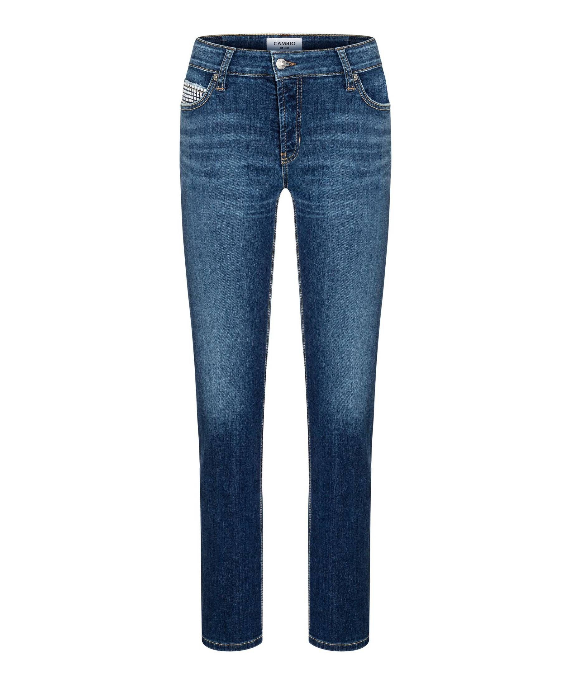 Cambio 5-Pocket-Jeans Damen Jeans PARIS Slim Fit (1-tlg)