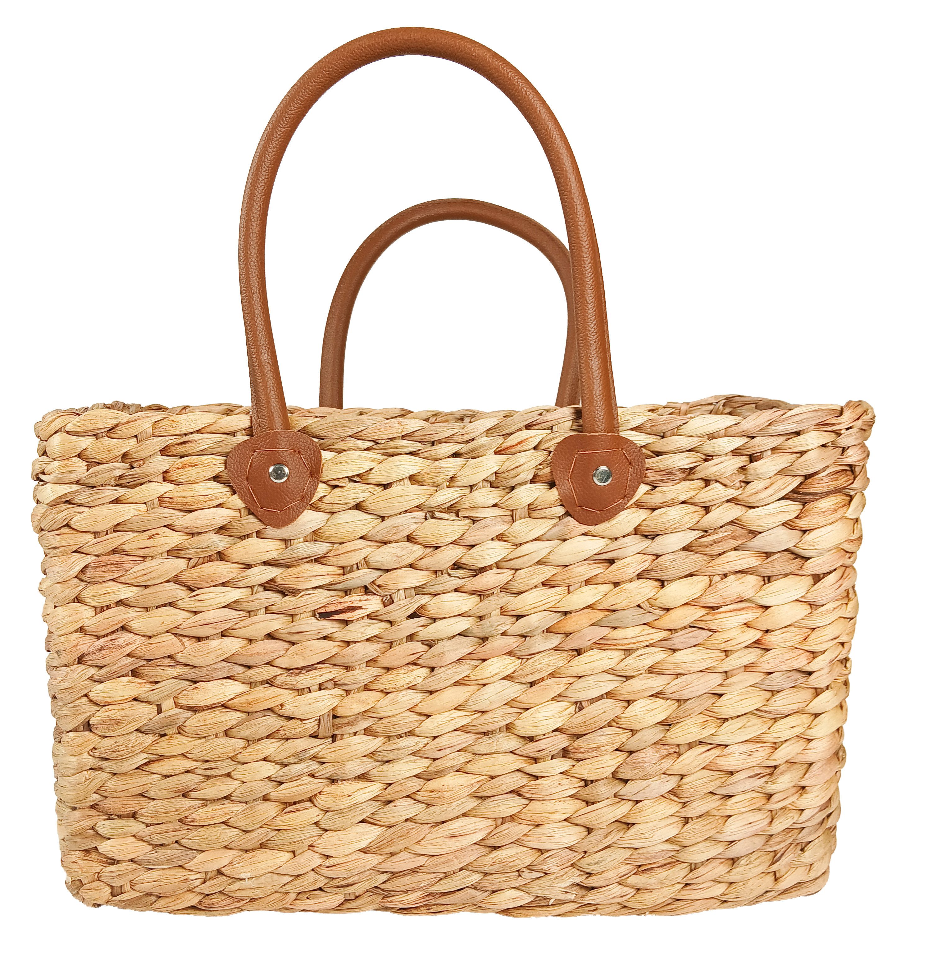 Kobolo Shopper Korbtasche aus Wasserhyazinthe Gr1