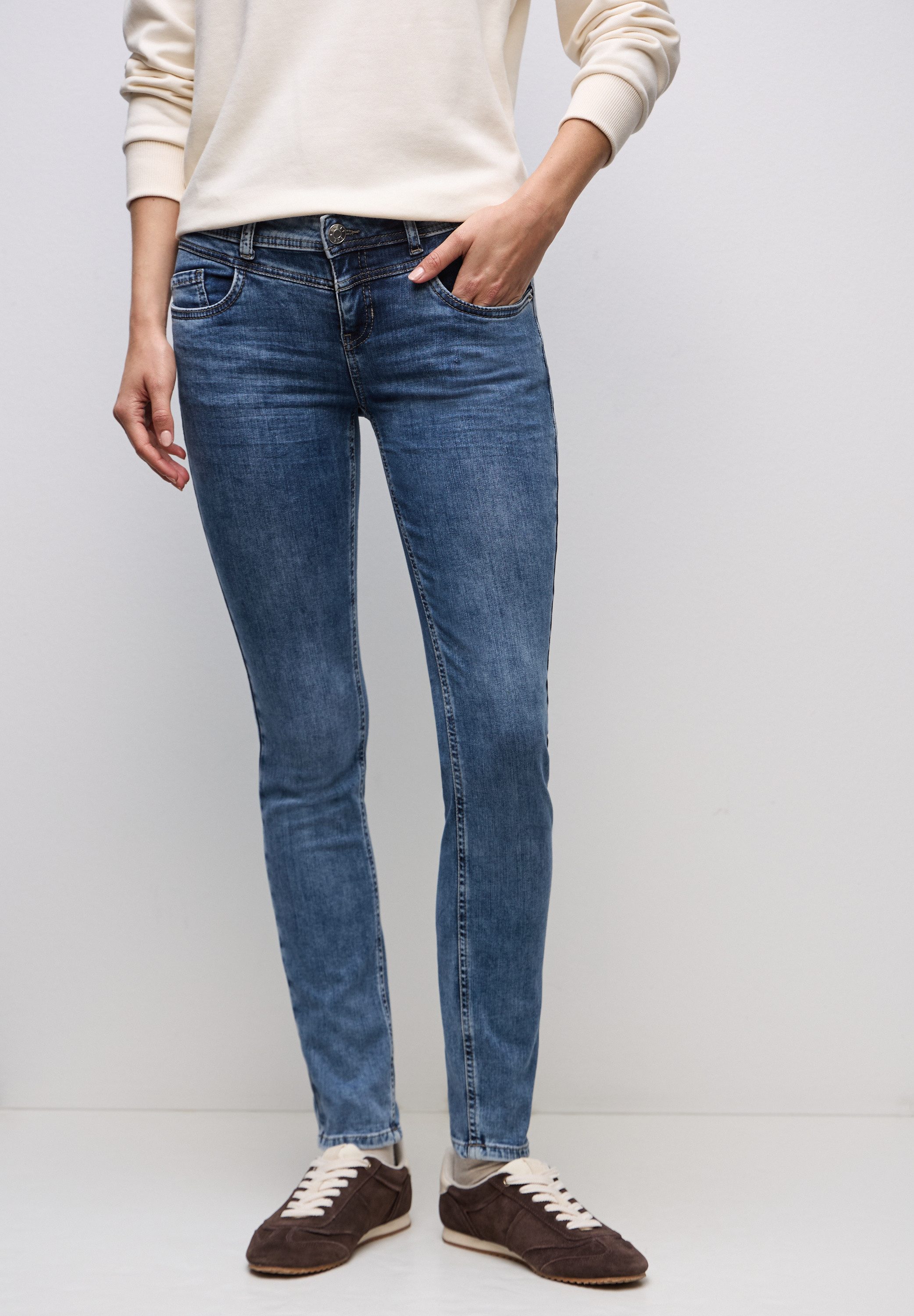 STREET ONE Slim-fit-Jeans 5-Pocket-Style günstig online kaufen