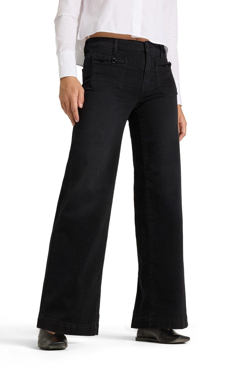 Cambio Straight-Jeans Ada patched pocket