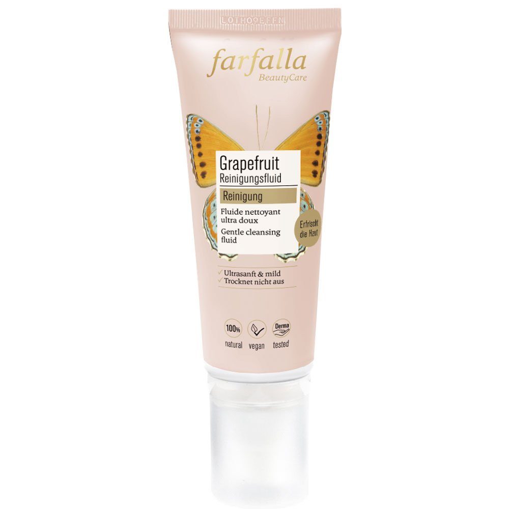 Farfalla Essentials AG Gesichtspflege Grapefruit Reinigung Ultrasanftes Reinigungsfluid, 75 ml
