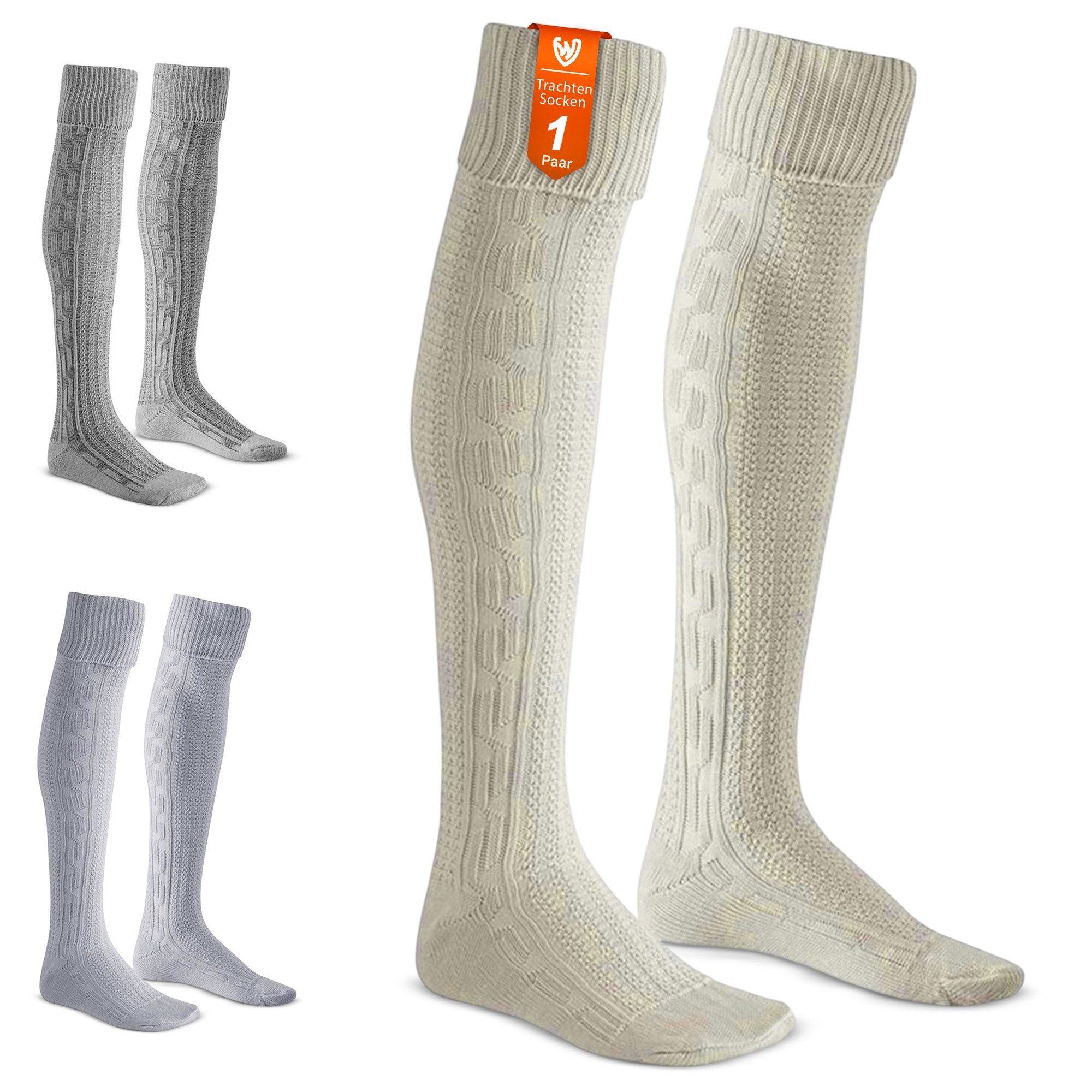 OMKA Trachtensocken ANG252 EXTRA Lange Trachtensocken Strümpfe Kniebundsock günstig online kaufen
