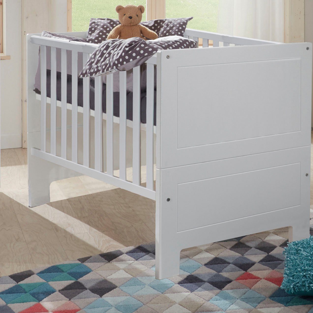 Babybett Thilo  Thilo ¦ weiß ¦ Maße (cm): B: 142 H: 86 Betten > Bettgestell günstig online kaufen