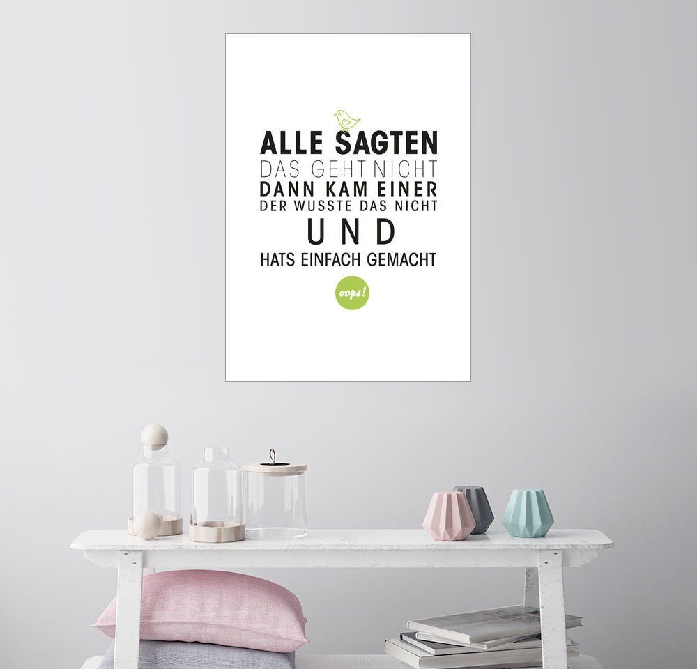 Posterlounge Wandbild, Alle sagten das geht nicht | OTTO