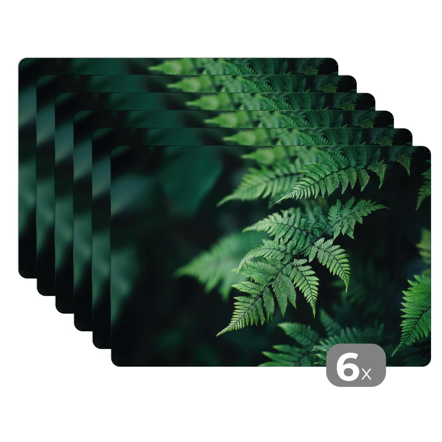 MuchoWow Platzset Farnblatt - Grün - günstig online kaufen