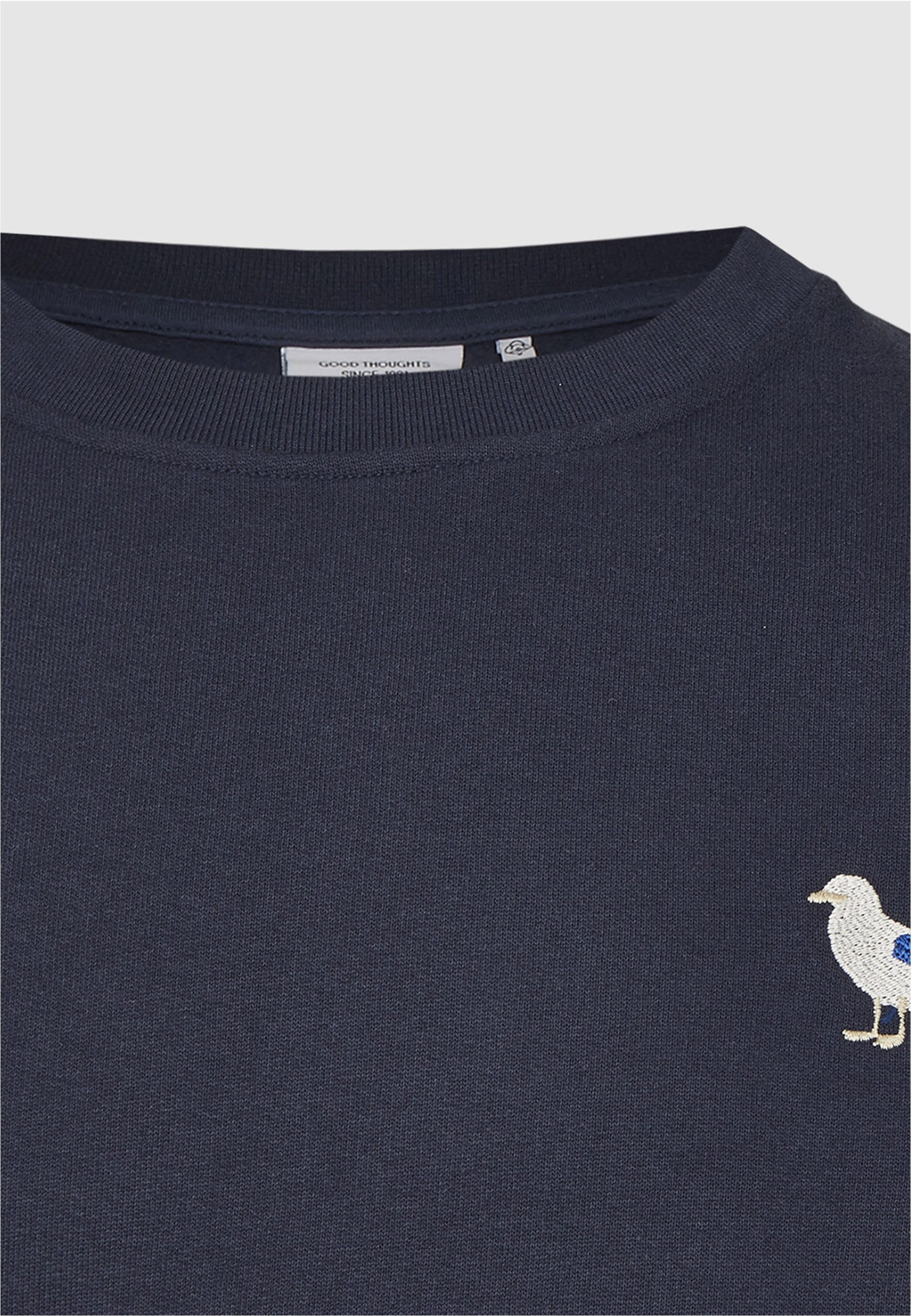 Cleptomanicx Sweatshirt Embro Gull mit kleiner günstig online kaufen