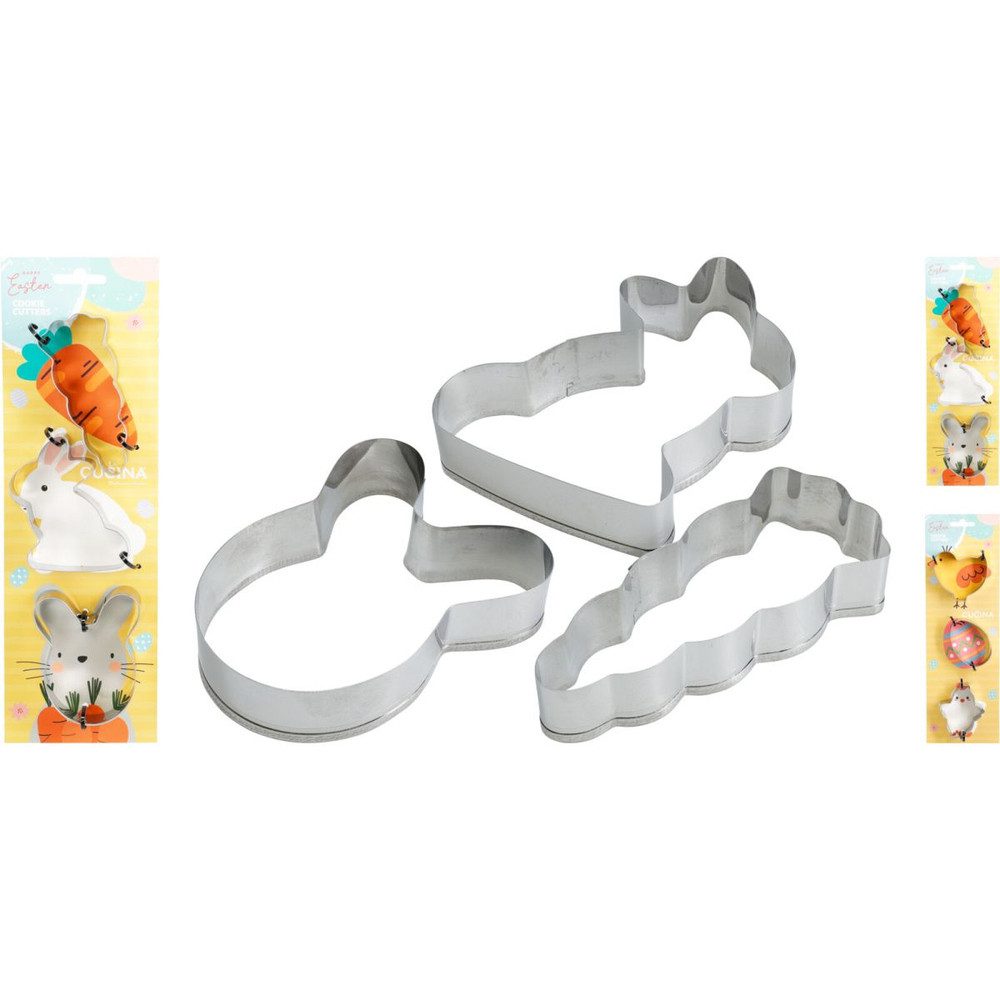 Koopmann Muffinform 3 Ausstechformen - Ostern - ca. 5 x 7 x 2 cm - 1 Set