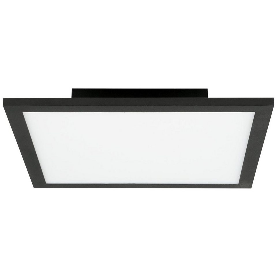 Brilliant Deckenleuchte Buffi, 4000K, Lampe, Buffi LED Deckenaufbau-Paneel  30x30cm sand schwarz, Metall/Kuns, Flache Bauweise und homogene  Lichtverteilung