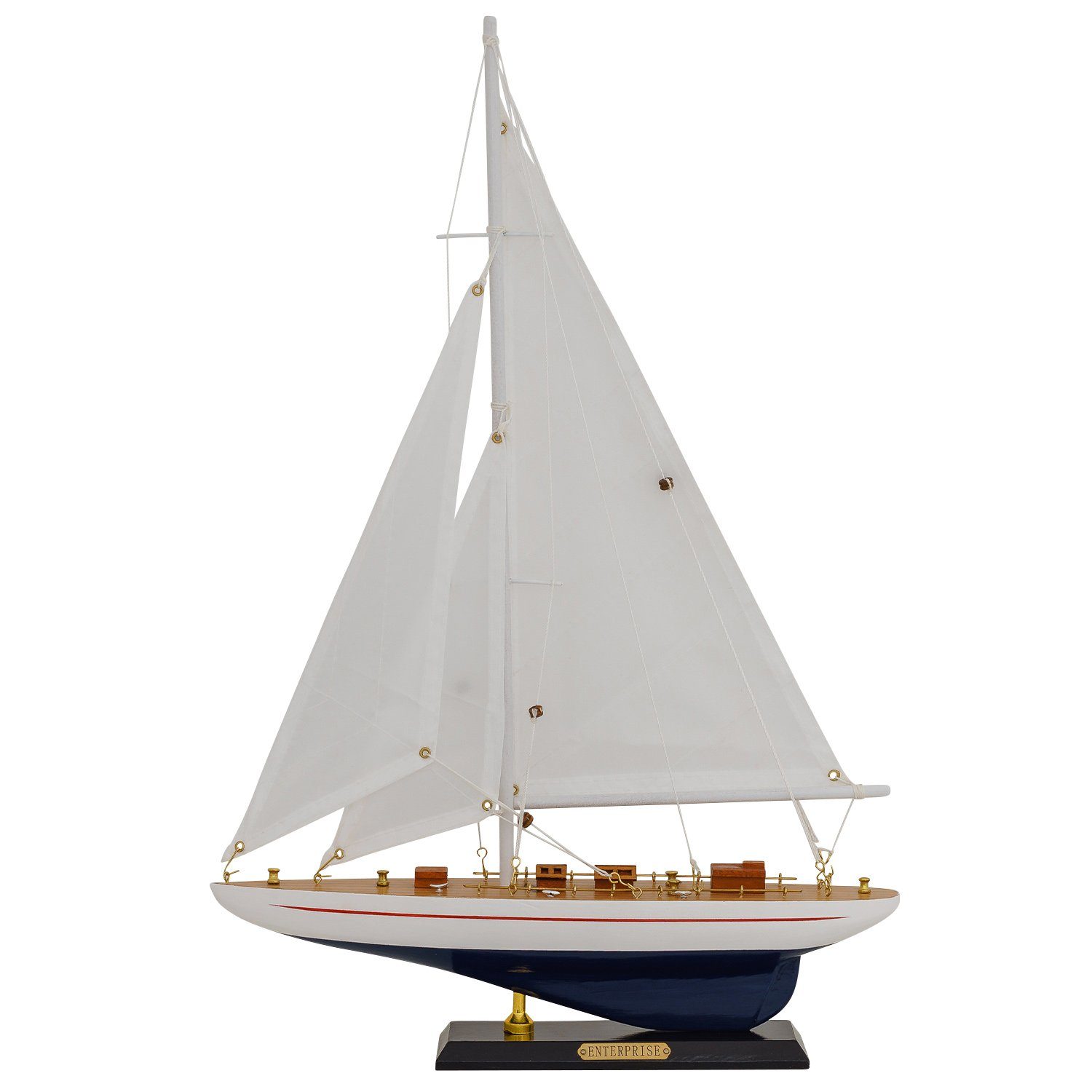 Dekoobjekt Modellschiff Enterprise Schiff Segelschiff Maritim Antik-Stil kein Bau