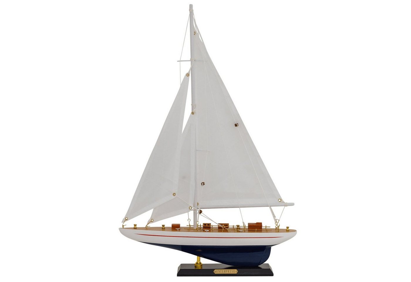 Aubaho Dekoobjekt Modellschiff Enterprise Schiff Segelschiff Maritim Antik-Stil kein Bau