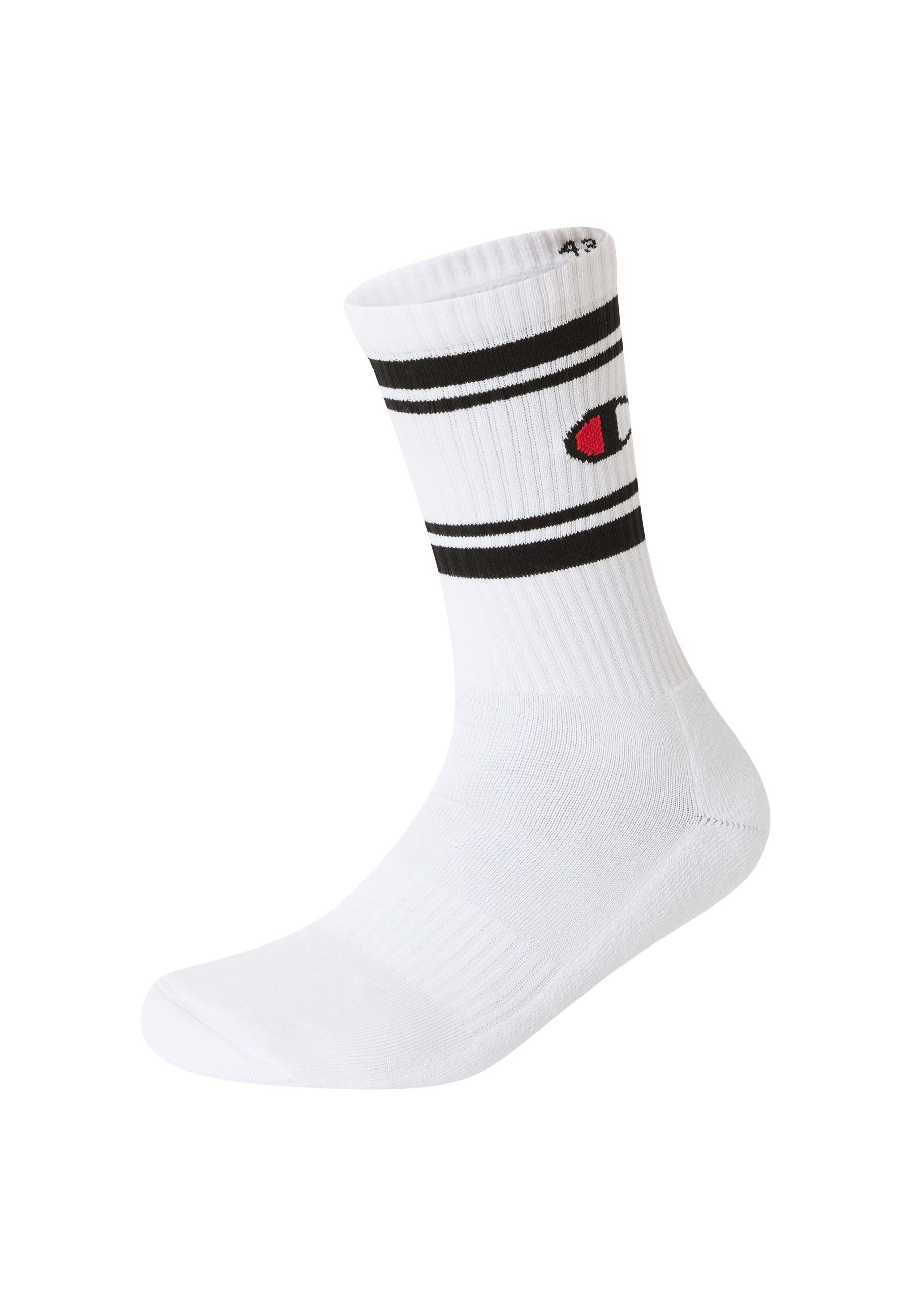 Champion Socken (Packung, 3-Paar) unifarben oder geringelt, Packung mit 3 Paar, elastisches Material