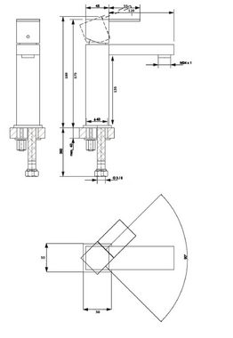 MyBer® Badarmatur Luxus Premium Armatur Waschbeckenarmatur Holz Europäische Eiche Chrom handgefertigt