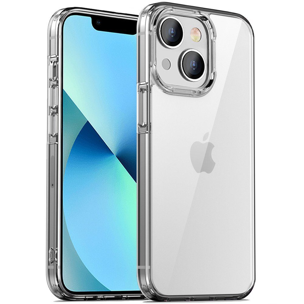 FITSU Handyhülle Ultraklare Hülle für iPhone 13 Mini Transparent, Ultraklare Handyhülle transparentes Slim Case mit Eckenschutz