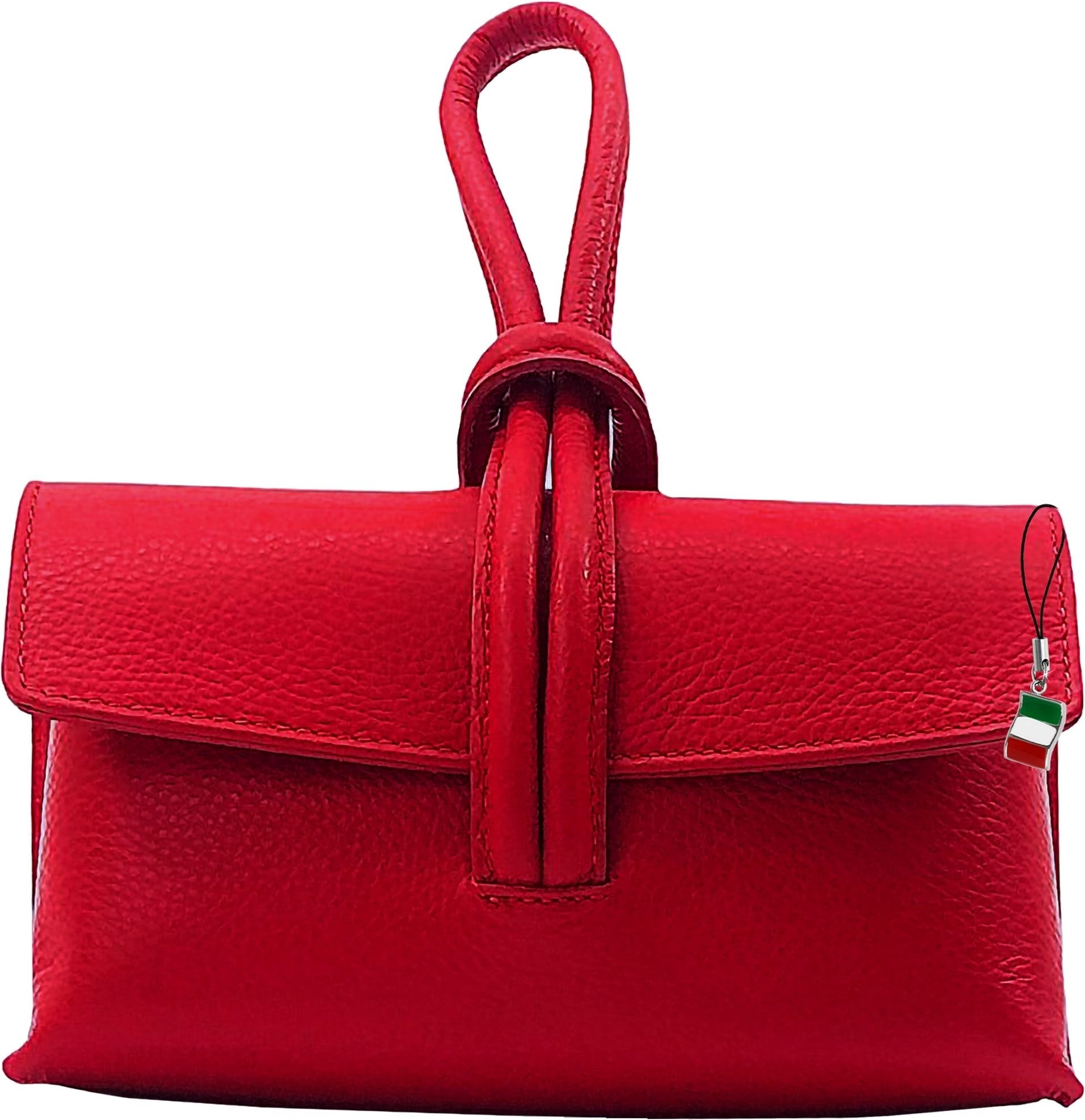 FLORENCE Umhängetasche Florence Tasche rot Leder Abendtasche (Abendtasche), günstig online kaufen
