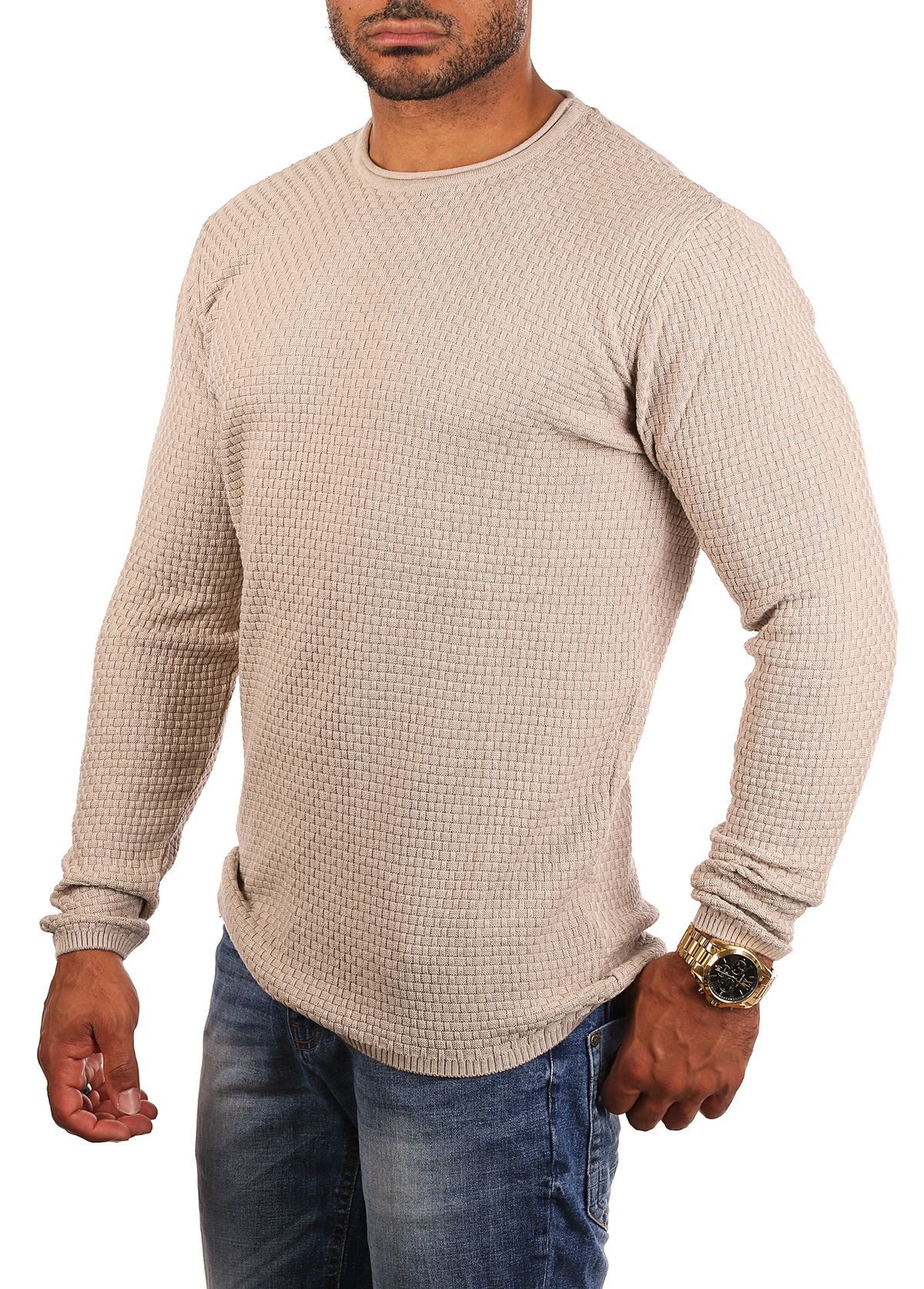 CARISMA Strickpullover Herren leichter Feinstrick einfarbig günstig online kaufen