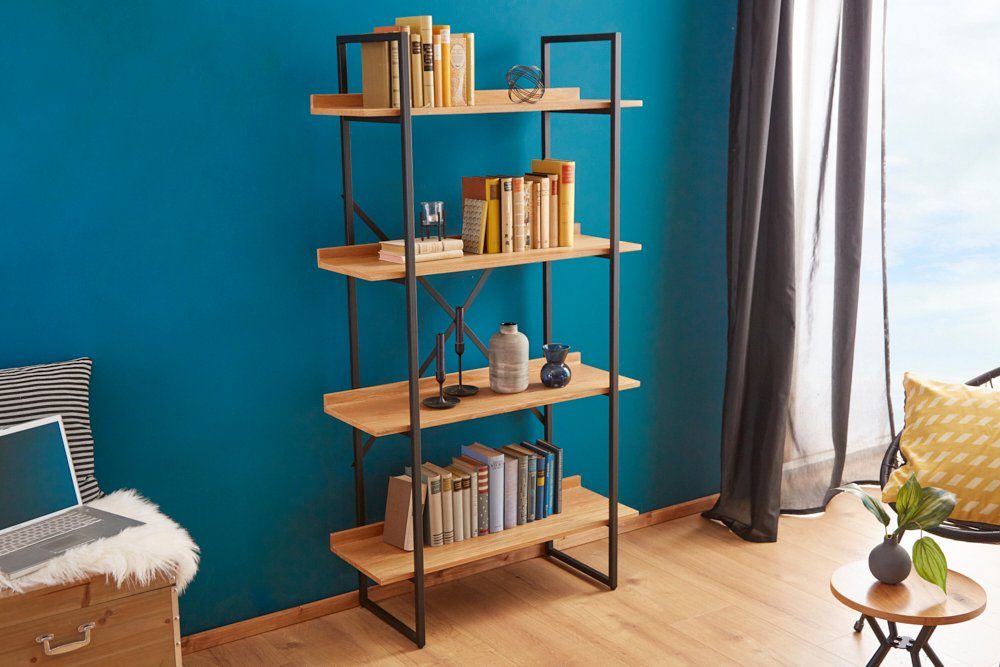 riess-ambiente Bücherregal FACTORY 166cm natur/schwarz, Industrial günstig online kaufen