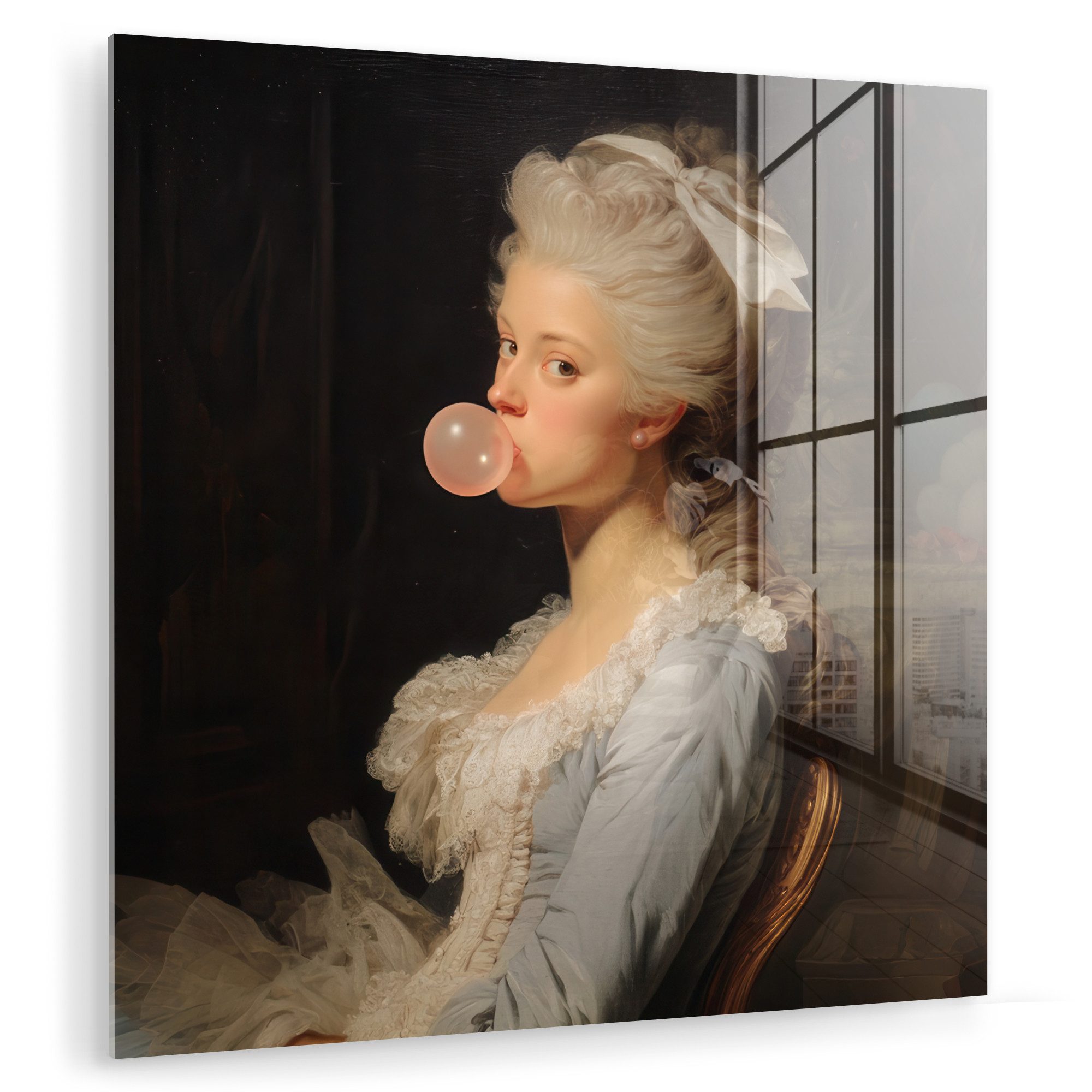 MuchoWow Acrylglasbild Frau - Barockes Kleid günstig online kaufen