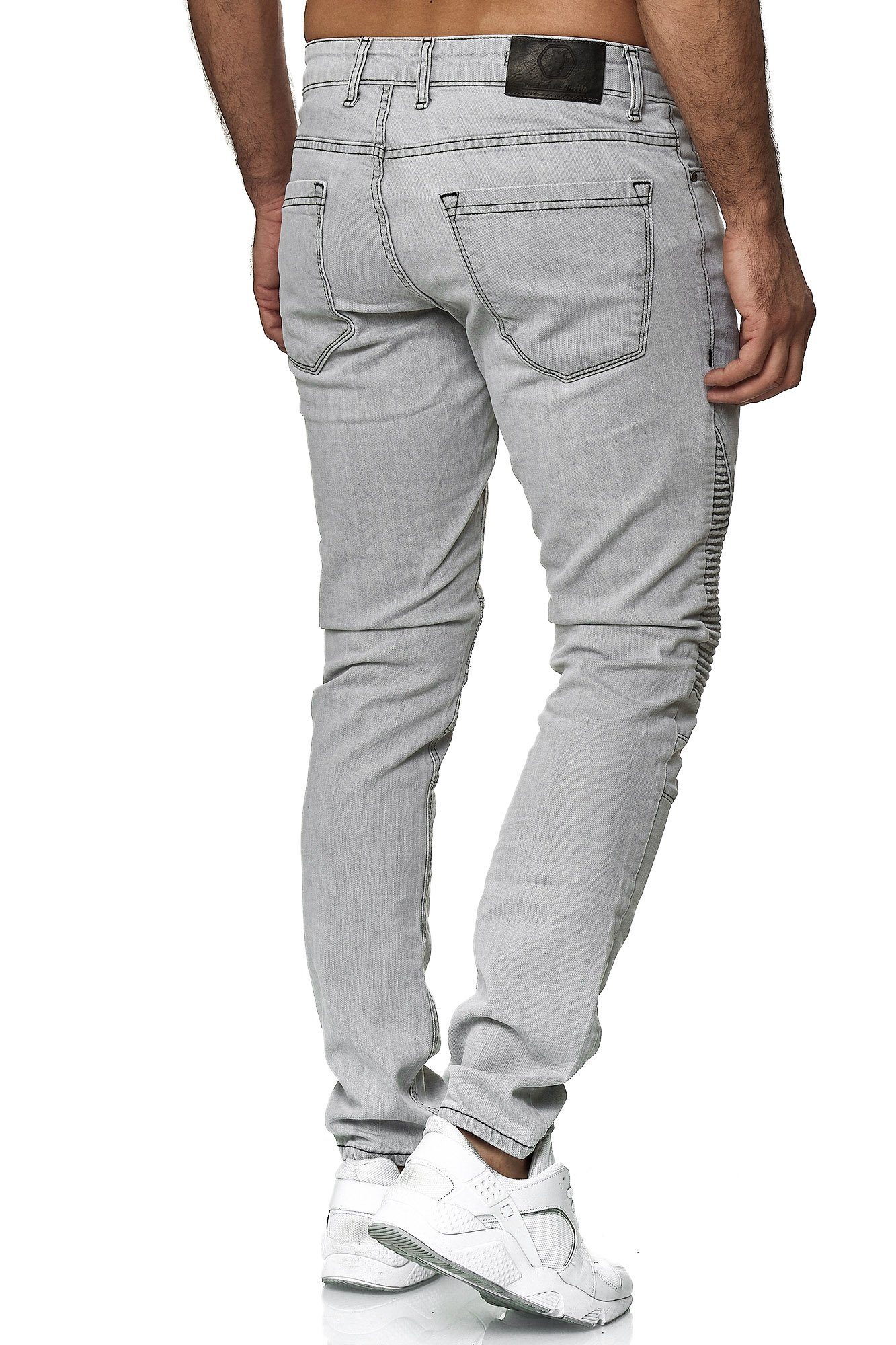 Tazzio Slim-fit-Jeans 16517 in cooler Biker-Optik