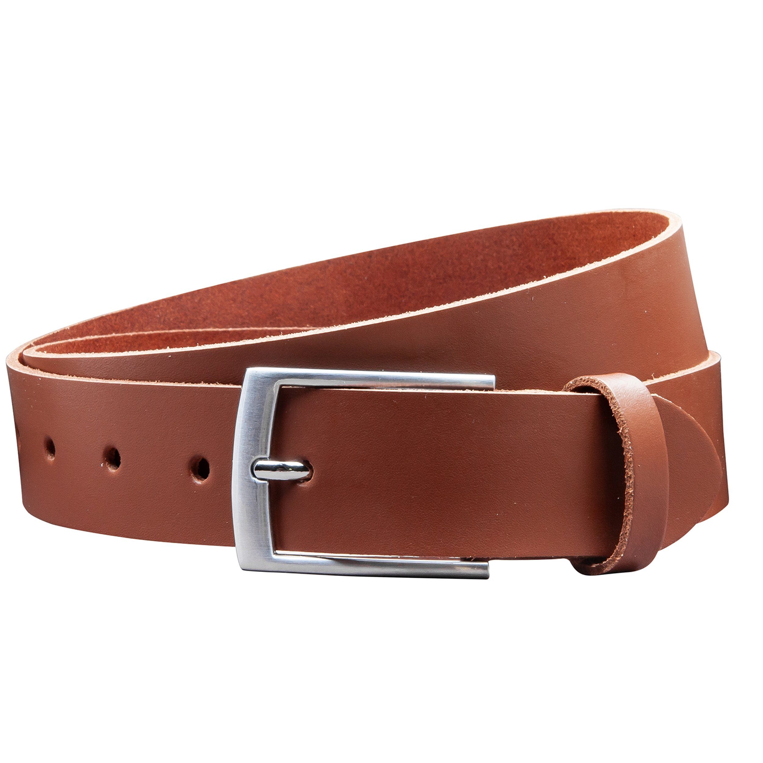 COLOGNEBELT Ledergürtel OM421-SL-Hellbraun MADE IN GERMANY, günstig online kaufen