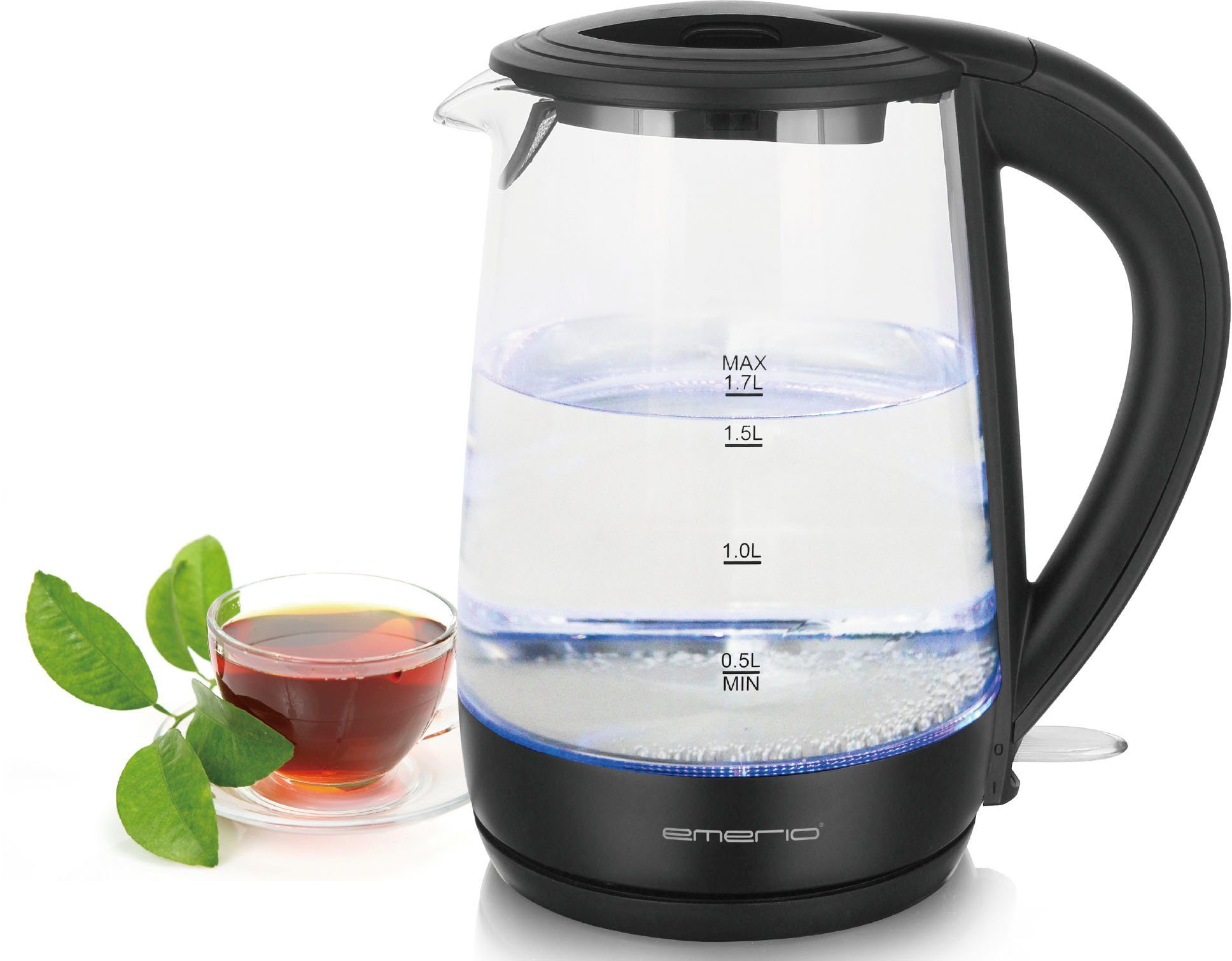 Emerio Wasserkocher WK-123124, 1,7 l, 2200 W