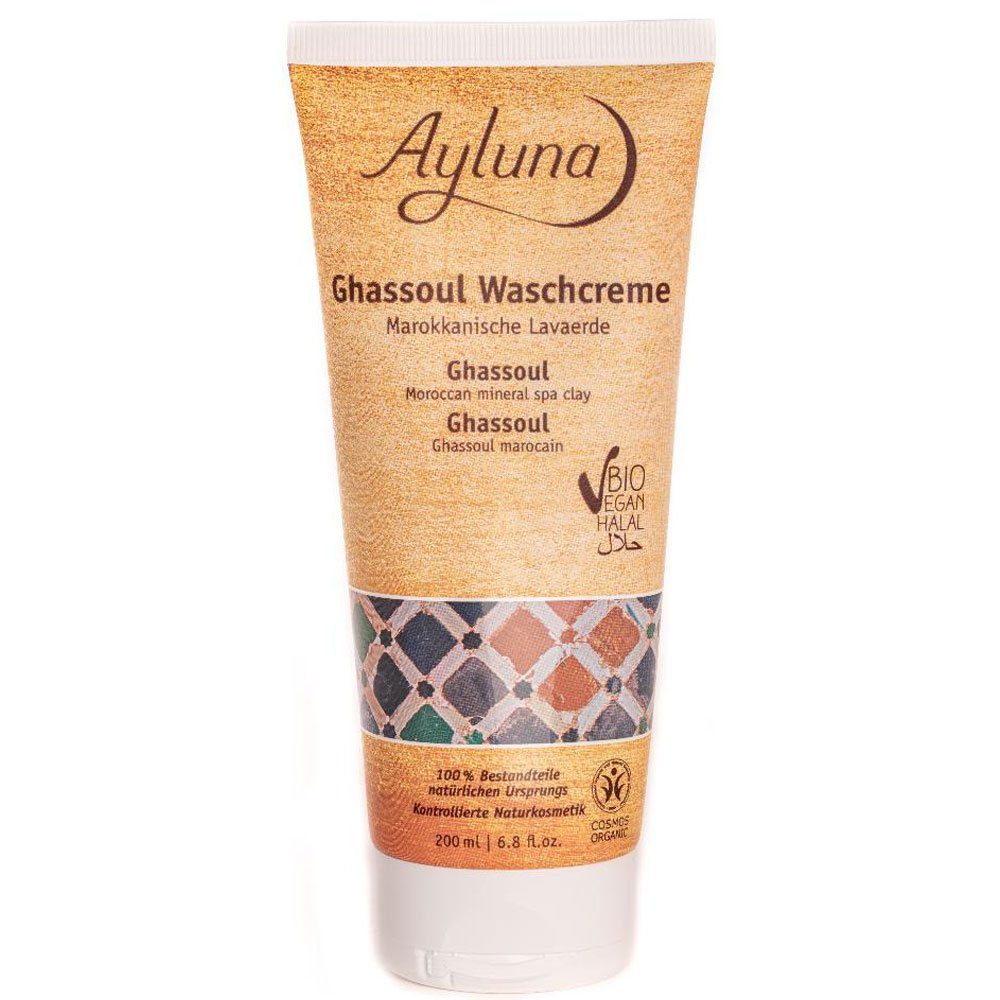 Ayluna Gesichtsreinigungsgel Ghassoul Waschcreme, 200 ml