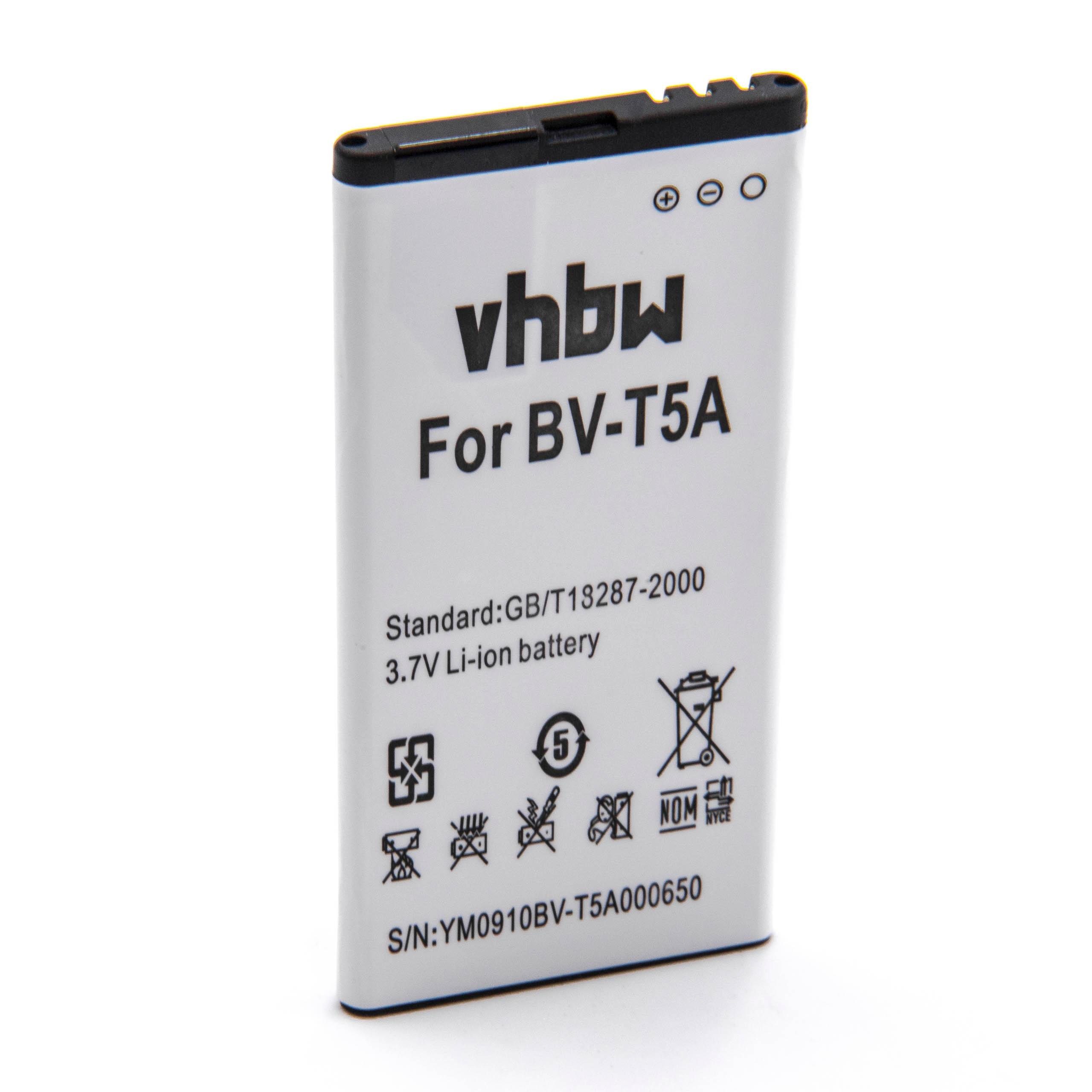 vhbw Ersatz für Microsoft BV-T5A, BL-T5A für Smartphone-Akku Li-Ion 2200 mAh (3,85 V)