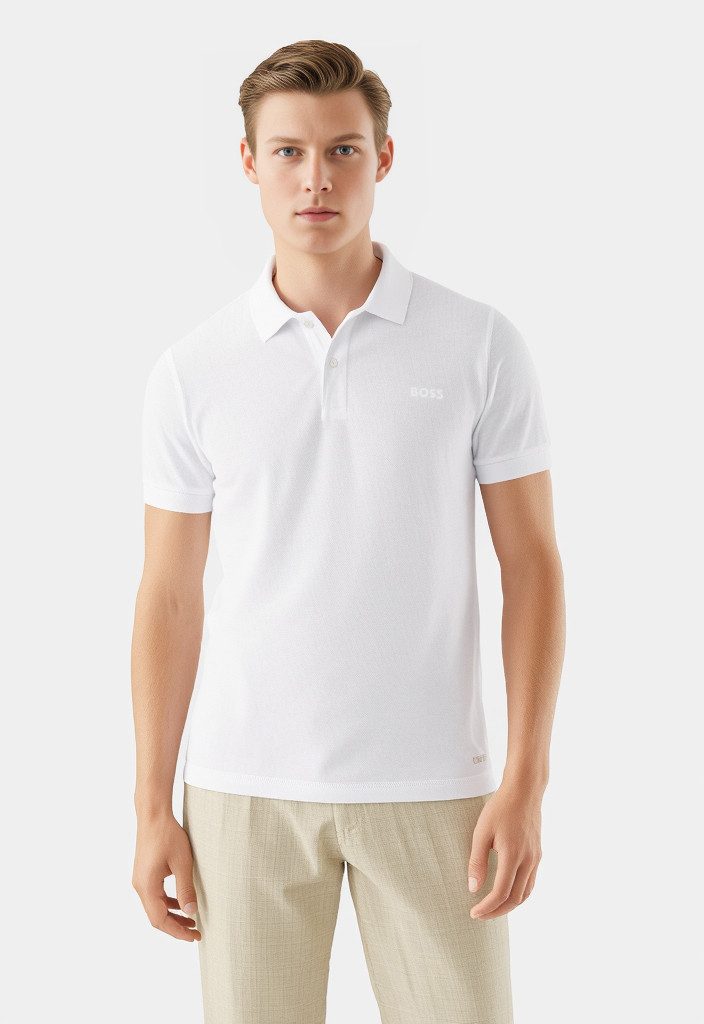BOSS GREEN Poloshirt Pio mit Knöpfen, regular fit, toniges Logo