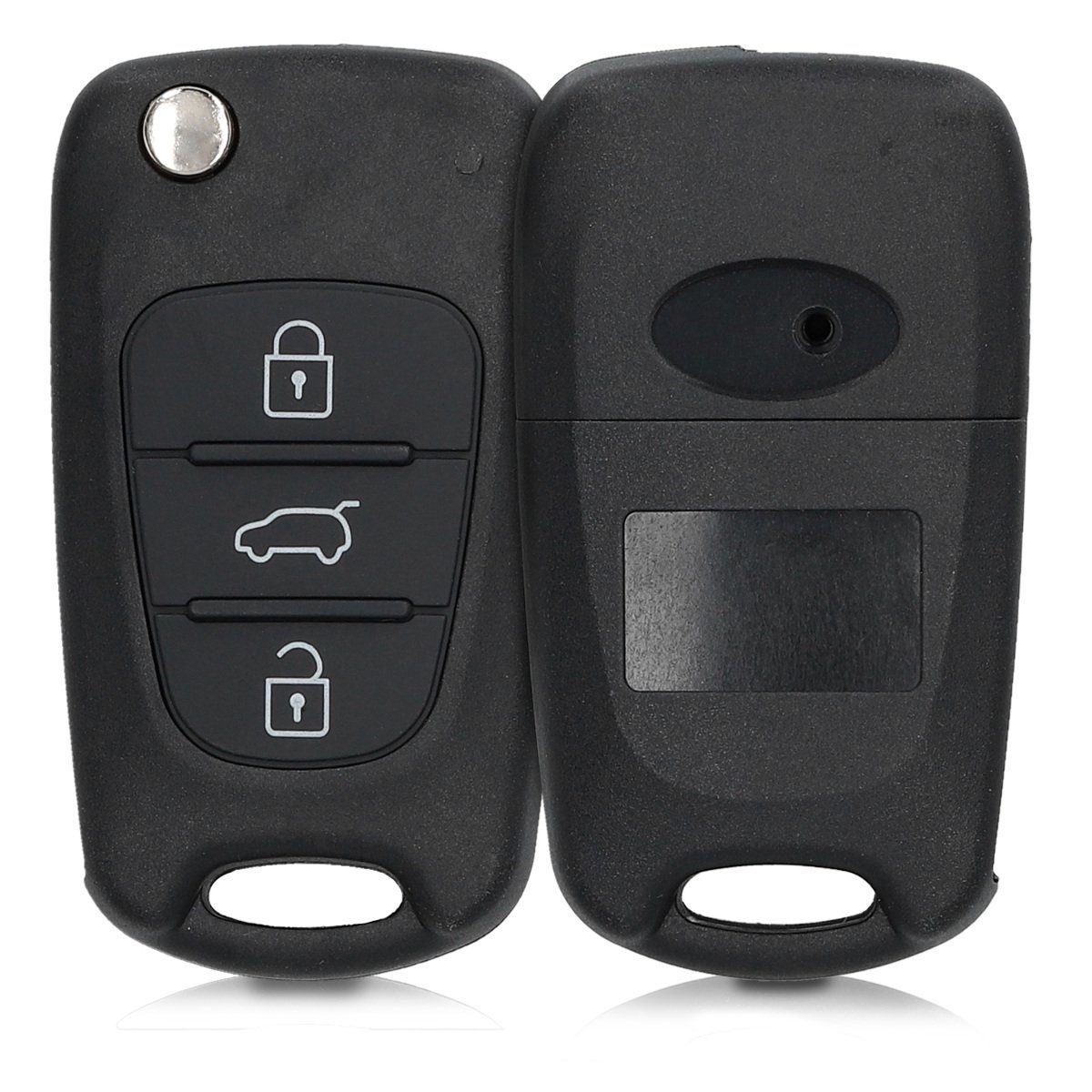 kwmobile Schlüsseltasche Gehäuse für Hyundai Autoschlüssel, ohne Transponder Batterien Elektronik - Auto Schlüsselgehäuse | Schlüsseltaschen