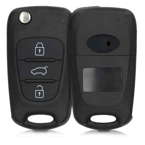 kwmobile Schlüsseltasche Gehäuse für Hyundai Autoschlüssel (1-tlg), ohne Transponder Batterien Elektronik - Auto Schlüsselgehäuse